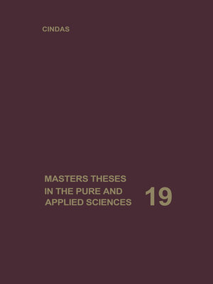 cover image of Masters Theses in the Pure and Applied Sciences